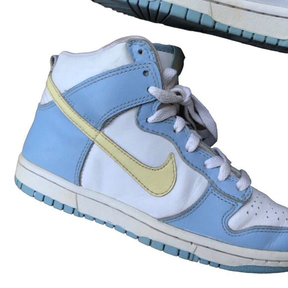 Vintage 2004 Wmns Dunk High 'White Blue' Size 6 - Picture 8 of 14